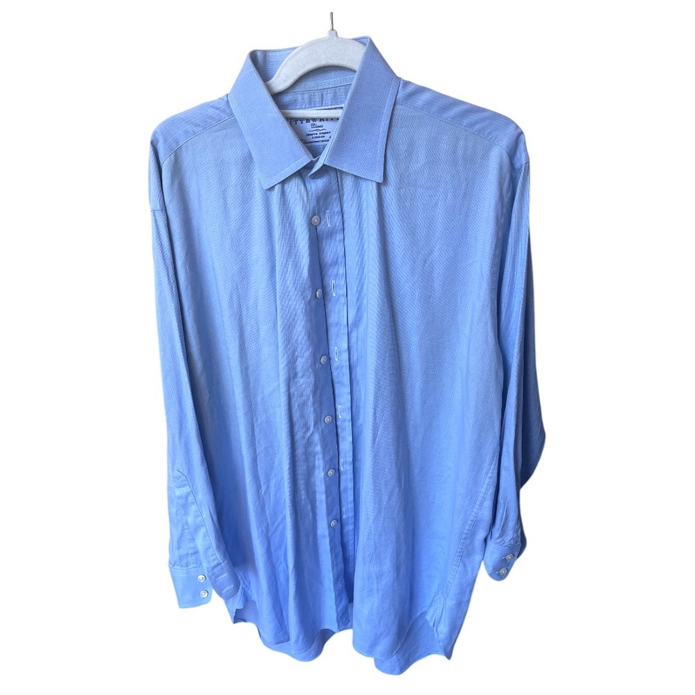Charles Tyrwhitt London Men's Classic Button‎ Down Shirt Light Blue 17 37